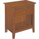 The appearance of Cherry Park Open Nightstand designed by Kincaid in the transitional interior design. This brown piece of furniture was selected by 1StopBedrooms from Cherry Park Collection to add a touch of cosiness and style into your home. Sku: 63-143V. Material: Wood.