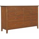 The appearance of Cherry Park Double Dresser designed by Kincaid in the transitional interior design. This brown piece of furniture was selected by 1StopBedrooms from Cherry Park Collection to add a touch of cosiness and style into your home. Sku: 63-162V. Material: Wood.
