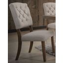 The appearance of Bernard Cream Linen Side Chair Set of 2 designed by ACME in the transitional interior design. This cream piece of furniture was selected by 1StopBedrooms from Bernard Collection to add a touch of cosiness and style into your home. Sku: 66187. Material: Fabric.