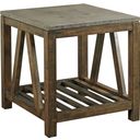The appearance of Modern Classics Mason End Table designed by Kincaid in the modern / contemporary interior design. This brown piece of furniture  was selected by 1StopBedrooms from Modern Collection to add a touch of cosiness and style into your home. Sku: 69-1130. Material: Wood.