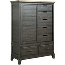 The appearance of Plank Road Charcoal Wheeler Door Chest designed by Kincaid in the modern / contemporary interior design. This charcoal piece of furniture  was selected by 1StopBedrooms from Plank Road Collection to add a touch of cosiness and style into your home. Sku: 706-250C. Material: Wood.