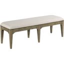 The appearance of Plank Road Stone Rankin Bench designed by Kincaid in the modern / contemporary interior design. This brown piece of furniture was selected by 1StopBedrooms from Plank Road Collection to add a touch of cosiness and style into your home. Sku: 706-480S. Material: Wood.