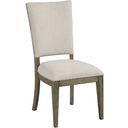 The appearance of Plank Road Stone Howell Side Chair Set of 2 designed by Kincaid in the modern / contemporary interior design. This brown piece of furniture was selected by 1StopBedrooms from Plank Road Collection to add a touch of cosiness and style into your home. Sku: 706-622S. Material: Fabric.