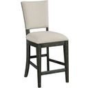 The appearance of Plank Road Charcoal Kimler Counter Height Chair Set of 2 designed by Kincaid in the modern / contemporary interior design. This charcoal piece of furniture  was selected by 1StopBedrooms from Plank Road Collection to add a touch of cosiness and style into your home. Sku: 706-691C. Material: Fabric.
