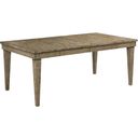 The appearance of Plank Road Stone Rankin Extendable Rectangular Dining Table designed by Kincaid in the modern / contemporary interior design. This brown piece of furniture was selected by 1StopBedrooms from Plank Road Collection to add a touch of cosiness and style into your home. Sku: 706-744S. Material: Wood. Table Top Shape: Rectangular. Size: 40" x 74".