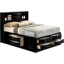 The appearance of Crown Mark Furniture Emily Captain's King Bed in Black designed by Crown Mark in the modern / contemporary interior design. This black piece of furniture  was selected by 1StopBedrooms from Emily Collection to add a touch of cosiness and style into your home. Sku: B4285-K-DRW-L;B4285-K-DRW-R;B4285-K-HBFB;B4285-K-RAIL. Bed Type: Storage Bed. Material: Wood. Bed Size: King.