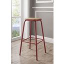 The appearance of Scarus Red Bar Stool Set of 2 designed by ACME in the industrial interior design. This red piece of furniture  was selected by 1StopBedrooms from Scarus Collection to add a touch of cosiness and style into your home. Sku: 72388. Material: Metal.
