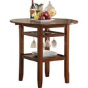 The appearance of Tartys Cherry Round Counter Height Dining Table designed by ACME in the country / farmhouse interior design. This brown piece of furniture was selected by 1StopBedrooms from Tartys Collection to add a touch of cosiness and style into your home. Sku: 72535. Table Top Shape: Round. Material: Wood. Size: 40".