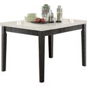 The appearance of Nolan White Marble and Salvage Dark Oak Counter Height Dining Table designed by ACME in the transitional interior design. This white piece of furniture was selected by 1StopBedrooms from Nolan Collection to add a touch of cosiness and style into your home. Sku: 72855. Material: Stone. Table Top Shape: Rectangular. Size: 54" x 54".