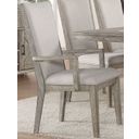 The appearance of Rocky Gray Oak Arm Chair Set of 2 designed by ACME in the transitional interior design. This gray piece of furniture was selected by 1StopBedrooms from Rocky Collection to add a touch of cosiness and style into your home. Sku: 72863. Material: Fabric.