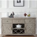 The appearance of Rocky Gray Oak Server designed by ACME in the transitional interior design. This gray piece of furniture was selected by 1StopBedrooms from Rocky Collection to add a touch of cosiness and style into your home. Sku: 72864. Material: Wood.