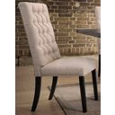 The appearance of Morland Tan Linen Side Chair Set of 2 designed by ACME in the transitional interior design. This brown piece of furniture was selected by 1StopBedrooms from Morland Collection to add a touch of cosiness and style into your home. Sku: 74647. Material: Fabric.