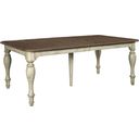 The appearance of Weatherford Cornsilk Canterbury Extendable Rectangular Dining Table designed by Kincaid in the transitional interior design. This cream piece of furniture was selected by 1StopBedrooms from Weatherford Collection to add a touch of cosiness and style into your home. Sku: 75-054. Material: Wood. Table Top Shape: Rectangular. Size: 44" x 78".