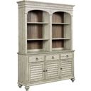 The appearance of Weatherford Cornsilk Hastings Open Buffet with Hutch designed by Kincaid in the transitional interior design. This cream piece of furniture was selected by 1StopBedrooms from Weatherford Collection to add a touch of cosiness and style into your home. Sku: 75-079P. Material: Wood.