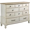 The appearance of Litchfield 2 Tone Cotswold Dresser designed by American Drew in the modern / contemporary interior design. This gray piece of furniture was selected by 1StopBedrooms from Litchfield Collection to add a touch of cosiness and style into your home. Sku: 750-131. Material: Wood.