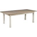 The appearance of Litchfield 2 Tone Boathouse Dining Table designed by American Drew in the modern / contemporary interior design. This brown piece of furniture was selected by 1StopBedrooms from Litchfield Collection to add a touch of cosiness and style into your home. Sku: 750-744. Material: Wood. Table Top Shape: Rectangular. Size: 40" x 82".