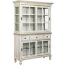The appearance of Litchfield 2 Tone Sullivan Buffet with Hutch designed by American Drew in the modern / contemporary interior design. This white piece of furniture was selected by 1StopBedrooms from Litchfield Collection to add a touch of cosiness and style into your home. Sku: 750-850;750-851. Material: Wood.