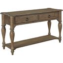 The appearance of Weatherford Heather Sofa Table designed by Kincaid in the transitional interior design. This brown piece of furniture was selected by 1StopBedrooms from Weatherford Collection to add a touch of cosiness and style into your home. Sku: 76-029. Material: Wood.