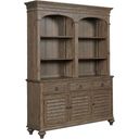 The appearance of Weatherford Heather Hastings Open Buffet with Hutch designed by Kincaid in the transitional interior design. This brown piece of furniture was selected by 1StopBedrooms from Weatherford Collection to add a touch of cosiness and style into your home. Sku: 76-079P. Material: Wood.