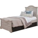 The appearance of American Woodcrafters Stonebrook Twin Panel Bed in Antique Gray designed by American Woodcrafters in the transitional interior design. This gray piece of furniture was selected by 1StopBedrooms from Stonebrook Collection to add a touch of cosiness and style into your home. Sku: 7820-970;7820-875;7820-972. Bed Type: Panel Bed. Material: Wood. Bed Size: Twin.