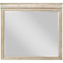 The appearance of Vista Hastings Oyster Mirror designed by American Drew in the transitional interior design. This cream piece of furniture was selected by 1StopBedrooms from Vista Collection to add a touch of cosiness and style into your home. Sku: 803-030. Material: Wood.