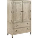 The appearance of Vista Easton Oyster Door Chest designed by American Drew in the transitional interior design. This cream piece of furniture was selected by 1StopBedrooms from Vista Collection to add a touch of cosiness and style into your home. Sku: 803-220. Material: Wood.