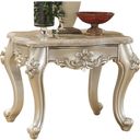 The appearance of Bently Marble and Champagne End Table designed by ACME in the transitional interior design. This brown piece of furniture  was selected by 1StopBedrooms from Bently Collection to add a touch of cosiness and style into your home. Sku: 81667. Material: Stone.