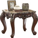 Devayne Marble and Dark Walnut End Table