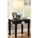 The appearance of Ernestine Black End Table designed by ACME in the rustic / southwestern interior design. This black piece of furniture was selected by 1StopBedrooms from Ernestine Collection to add a touch of cosiness and style into your home. Sku: 82112. Material: Wood.