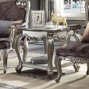 The appearance of Picardy End Table designed by ACME in the transitional interior design. This antique platinum piece of furniture was selected by 1StopBedrooms from Picardy Collection to add a touch of cosiness and style into your home. Sku: 83467. Material: Wood.