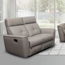 The appearance of 8501 Reclining Loveseat designed by ESF in the modern / contemporary interior design. This light grey piece of furniture was selected by 1StopBedrooms from 8501 Collection to add a touch of cosiness and style into your home. Sku: 85012. Material: Leather Match.