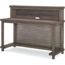 The appearance of Bunkhouse Aged Barnwood Activity Desk Table with Gallery designed by Legacy Classic Kids in the transitional interior design. This brown piece of furniture  was selected by 1StopBedrooms from Bunkhouse Collection to add a touch of cosiness and style into your home. Sku: N8830-6100;N8830-6200.