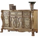 The appearance of Acme Dresden Dresser designed by ACME in the transitional interior design. This gold piece of furniture  was selected by 1StopBedrooms from Dresden Collection to add a touch of cosiness and style into your home. Sku: 23165. Material: Wood.