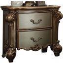 The appearance of Acme Vendome Nightstand in Gold Patina designed by ACME in the rustic / southwestern interior design. This gold patina piece of furniture was selected by 1StopBedrooms from Vendome Collection to add a touch of cosiness and style into your home. Sku: 23003. Material: Wood.