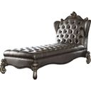 The appearance of Versailles Silver Antique Platinum Chaise Lounge designed by ACME in the transitional interior design. This silver piece of furniture was selected by 1StopBedrooms from Versailles Collection to add a touch of cosiness and style into your home. Sku: 96825. Material: Vinyl.