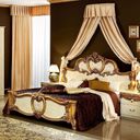 The appearance of Barocco Panel Bed (Ivory and Gold) (Queen) designed by ESF in the traditional interior design. This ivory and gold piece of furniture was selected by 1StopBedrooms from Barocco Collection to add a touch of cosiness and style into your home. Sku: BAROCCOBEDQ.S.GOLD/I;WFRAMEQUEENS. Bed Type: Panel Bed. Material: Wood. Bed Size: Queen.