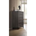 The appearance of Crown Mark Akerson Grey Chest designed by Crown Mark in the modern / contemporary interior design. This grey piece of furniture was selected by 1StopBedrooms from Akerson Collection to add a touch of cosiness and style into your home. Sku: B4620-4. Material: MDF.