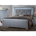 The appearance of Crown Mark Lillian Grey Queen Bed designed by Crown Mark in the modern / contemporary interior design. This gray piece of furniture  was selected by 1StopBedrooms from Lillian Collection to add a touch of cosiness and style into your home. Sku: B7100-Q-HB;B7100-Q-FB;B7100-KQ-RAIL. Bed Type: Panel Bed. Bed Size: Queen.