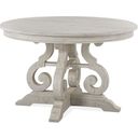 The appearance of Bronwyn Chalk White 48" Round Dining Table designed by Magnussen in the country / farmhouse interior design. This white piece of furniture was selected by 1StopBedrooms from Bronwyn Collection to add a touch of cosiness and style into your home. Sku: D4436-22T;D4436-22B. Table Top Shape: Round. Material: Pine. Size: 48".