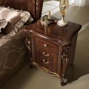 The appearance of Donatello Nightstand designed by ESF in the traditional interior design. This walnut piece of furniture was selected by 1StopBedrooms from Donatello Collection to add a touch of cosiness and style into your home. Sku: DONATELLON/S. Material: Wood.