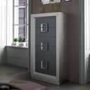 The appearance of Enzo Drawer Chest designed by ESF in the modern / contemporary interior design. This grey piece of furniture was selected by 1StopBedrooms from Enzo Collection to add a touch of cosiness and style into your home. Sku: ENZOCHEST. Material: MDF.
