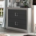 The appearance of Enzo Single Dresser designed by ESF in the modern / contemporary interior design. This grey piece of furniture was selected by 1StopBedrooms from Enzo Collection to add a touch of cosiness and style into your home. Sku: ENZOSDRESSER. Material: MDF.