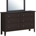 The appearance of Parker Dresser designed by Glory in the transitional interior design. This dark cappuccino piece of furniture  was selected by 1StopBedrooms from Parker Collection to add a touch of cosiness and style into your home. Sku: G1300-D-Dresser. Material: Wood.