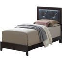 The appearance of Parker Low Profile Bed (Twin) designed by Glory in the transitional interior design. This dark cappuccino piece of furniture  was selected by 1StopBedrooms from Parker Collection to add a touch of cosiness and style into your home. Sku: G1300A-TB Box 1;G1300A-TB Box 3;G1300A-TB Box 2. Bed Type: Panel Bed. Material: Wood. Bed Size: Twin.