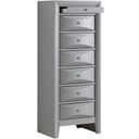 The appearance of G1503 Drawer Lingerie Chest designed by Glory in the transitional interior design. This silver gray piece of furniture was selected by 1StopBedrooms from G15 Collection to add a touch of cosiness and style into your home. Sku: G1503-LC-7 Drawer Lingerie Chest. Material: Wood.