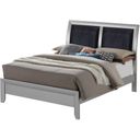 The appearance of G1503A Low Profile Bed (Queen) designed by Glory in the transitional interior design. This silver gray piece of furniture was selected by 1StopBedrooms from G15 Collection to add a touch of cosiness and style into your home. Sku: G1503A-QB-Queen Bed Headboard;G1503A-QB-Queen Bed Footboard;G1503A-QB-Queen Bed Rails. Bed Type: Panel Bed. Material: Wood. Bed Size: Queen.