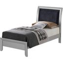 The appearance of G1503A Low Profile Bed (Twin) designed by Glory in the transitional interior design. This silver gray piece of furniture  was selected by 1StopBedrooms from G15 Collection to add a touch of cosiness and style into your home. Sku: G1503A-TB-Twin Bed  Headboard;G1503A-TB-Twin Bed  Footboard;G1503A-TB-Twin Bed  Rails. Bed Type: Panel Bed. Material: Wood. Bed Size: Twin.