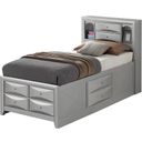 The appearance of G1503G Bookcase Storage Bed (Twin) designed by Glory in the transitional interior design. This silver gray piece of furniture was selected by 1StopBedrooms from G15 Collection to add a touch of cosiness and style into your home. Sku: G1503G-TSB3 Box 1;G1503G-TSB3 Box 3;G1503G-TSB3 Box 2;G1503G-TSB3 Box 4;G1503G-TSB3 Box 5;G1503G-TSB3 Box 6. Bed Type: Storage Bed. Material: Wood. Bed Size: Twin.