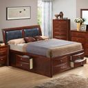 The appearance of G1550I Storage Bed (King) designed by Glory in the transitional interior design. This cherry piece of furniture was selected by 1StopBedrooms from G1550 Collection to add a touch of cosiness and style into your home. Sku: G1550I-KSB4-King STGE Bed HDBD;G1550I-KSB4-King STGE Bed FTBD;G1550I-KSB4-King STGE Bed Rails;G1550I-KSB4-King STGE Bed Drawers for Rails;G1550I-KSB4-King STGE Bed Drawers for FTBD;G1550I-KSB4-King STGE Bed Drawers for FTBD. Bed Type: Storage Bed. Material: Wood. Bed Size: King.