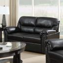 The appearance of G263 Loveseat (Black) designed by Glory in the traditional interior design. This black piece of furniture was selected by 1StopBedrooms from G263 Collection to add a touch of cosiness and style into your home. Sku: G263-L-Love Seat. Material: Bonded Leather.